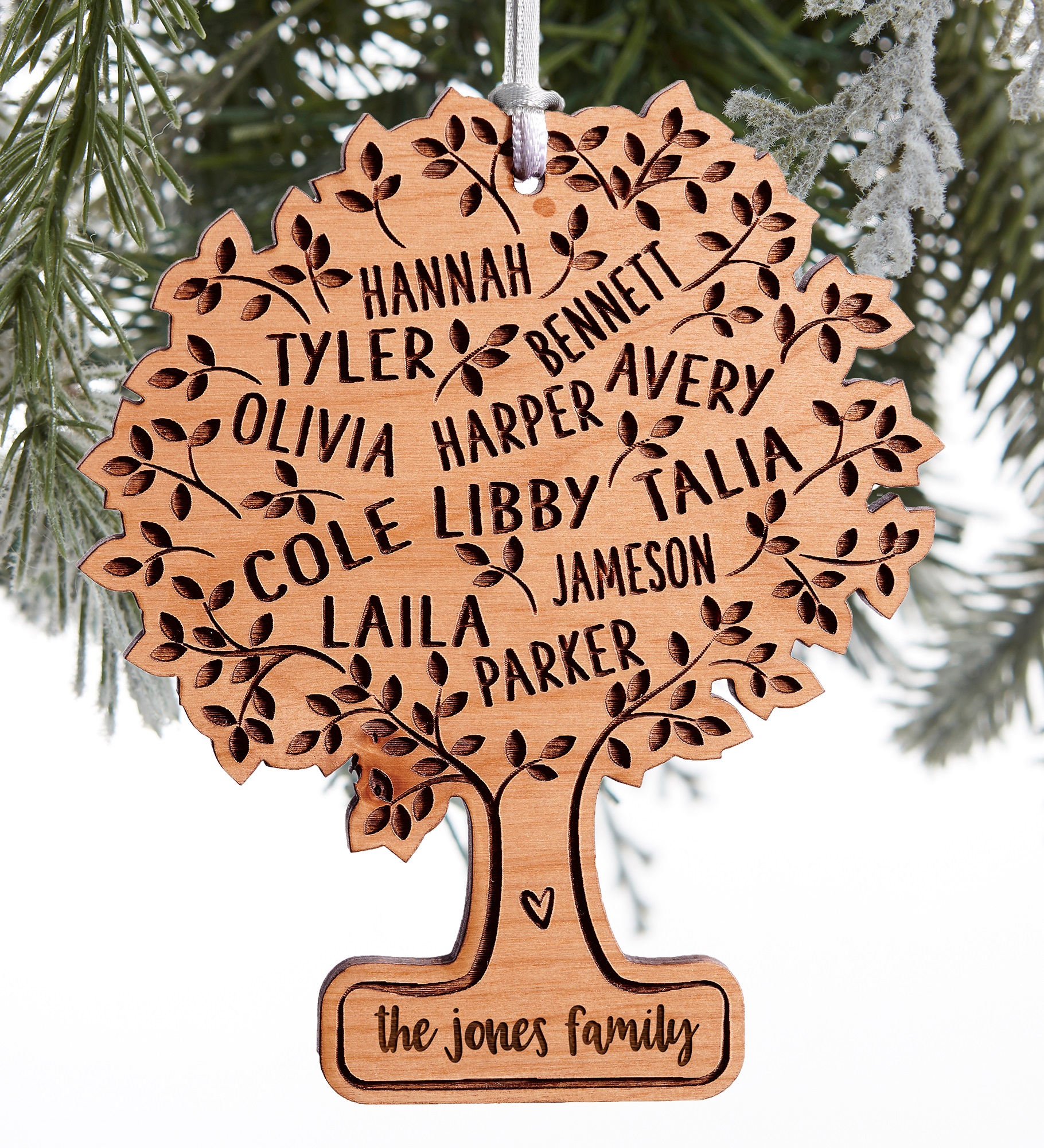 Family Tree Of Life Personalized Wood Ornament